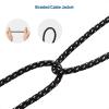 imageCable Matters 8Pack 6 Inches Braided Guitar Patch Cable Guitar Effect Pedal Cables with GoldPlated Connectors in Black