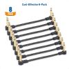 imageCable Matters 8Pack 6 Inches Braided Guitar Patch Cable Guitar Effect Pedal Cables with GoldPlated Connectors in Black