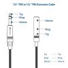 imageCable Matters Braided 14 Inch Extension Cable 6 ft 14 TRS to 14 Inch Male to Female Cable12 ft