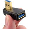 imageCable Matters ComboPack 90 Degree Left and Right Angle USB Adapter Gender Changer