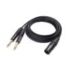 imageCable Matters Dual 14 Inch to XLR Stereo Audio Splitter Cable 33 ft  1m XLR to 635mm Splitter Adapter in Black66 Feet