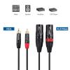 imageCable Matters Dual RCA to XLR Unbalanced Interconnect Cable  10ft XLR to RCA Cable Male to Male10 ft