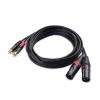imageCable Matters Dual RCA to XLR Unbalanced Interconnect Cable  10ft XLR to RCA Cable Male to Male10 ft