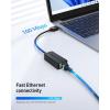 imageCable Matters Plug ampamp Play USB to Ethernet Adapter with PXE MAC Address Clone Support Ethernet to USB 20 Adapter for Laptop Supporting 10100 Mbps Network2Pack