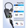 imageCable Matters Plug ampamp Play USB to Ethernet Adapter with PXE MAC Address Clone Support Ethernet to USB 20 Adapter for Laptop Supporting 10100 Mbps Network1Pack
