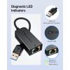 imageCable Matters Plug ampamp Play USB to Ethernet Adapter with PXE MAC Address Clone Support USB30 to Gigabit Network Ethernet to USB Adapter for Laptop Supporting 101001000Mbps1Pack