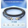 imageCable Matters Premium Braided 48Gbps Ultra HD 8K HDMI Cable 66 ft  2m with 8K60Hz 4K240Hz and HDR Support for PS5 Xbox Series XS RTX3080  3090 RX 68006900 Apple TV and More in BlackBlack