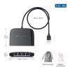 imageCable Matters USB to 4Port Gigabit Ethernet Switch for Network Sharing with TV Laptop Gaming Console USB Ethernet Splitter USBA Network Switch