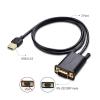 imageCable Matters USB to Serial Adapter Male to Male Cable  3ft RS232 to USB20 USB to DB9 Cable Supports Windows 111087VistaXP macOS 110 or Later Black6 Feet