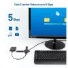 imageCable Matters Ultra Mini 4 Port USB Hub with Long 4 ft Extension Cable Tail USB 30 Hub with Multiple Ports for Up to 5Gbps Data Transfer Rate Black