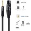 imageCable Matters XLR to 14 TS Microphone Cable 6 ft Unbalanced Female XLR to Male 14 635mm TS Cable10 ft
