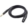 imageCable Matters XLR to 14 TS Microphone Cable 6 ft Unbalanced Female XLR to Male 14 635mm TS Cable6 ft