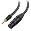 imageCable Matters 35mm to XLR Cable  6ft Male to Female 18 to XLR Cable XLRFemale to 35mm Cord for DSLR DV Camcorder Digital Voice Recorder or More Black6 ft