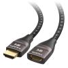 imageCable Matters 48Gbps Ultra HD 8K HDMI Extension Cable  33ft  1m Supports 8K60Hz  4K240Hz with HDR HDMI Male to Female Extender Cable Graphite BlackGraphite Black