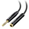 imageCable Matters Braided 14 Inch Extension Cable 6 ft 14 TRS to 14 Inch Male to Female Cable25 ft