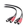 imageCable Matters Dual 5 Pin DIN MIDI Cable Combined 5 Pin MIDI Cable  98 Feet