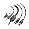 imageCable Matters MIDI to USB Cable  66ft  2m Plug ampamp Play USBCUSB MIDI Cable for Keyboard Synthesizer Drum Machine Control Surface and More Does NOT Support SysEx
