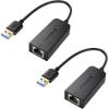 imageCable Matters Plug ampamp Play USB to Ethernet Adapter with PXE MAC Address Clone Support USB30 to Gigabit Network Ethernet to USB Adapter for Laptop Supporting 101001000Mbps2Pack