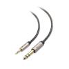 imageCable Matters Premium Braided 35mm to 14 Inch Audio Cable 6 ft 14 to 35mm Cable10 Feet
