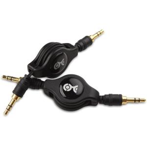 imageCable Matters 2Pack GoldPlated Retractable Aux Cable  25 Feet