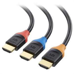 imageCable Matters 3Pack High Speed HDMI Cable 6 ft with 4K 60Hz 2K 144Hz FreeSync GSYNC and HDR Support for Gaming Monitor PC Apple TV and More1 Foot