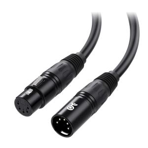 imageCable Matters 5 Pin DMX Cable 3 ft 24 AWG with Braided Shielding for Lighting and Stage Equipment 110  Nominal Impedance10 Feet