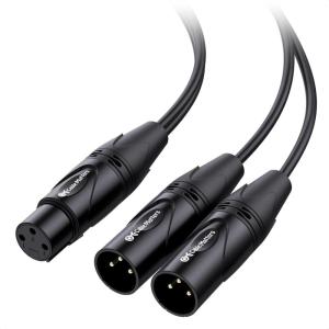 imageCable Matters Balanced XLR Splitter Cable  15ft  05m XLR Y Cable 2 Male to 1 Female