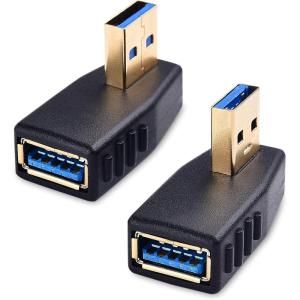 imageCable Matters ComboPack 90 Degree Left and Right Angle USB Adapter Gender Changer
