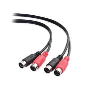 imageCable Matters Dual 5 Pin DIN MIDI Cable Combined 5 Pin MIDI Cable  98 Feet