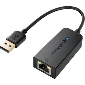 imageCable Matters Plug ampamp Play USB to Ethernet Adapter with PXE MAC Address Clone Support Ethernet to USB 20 Adapter for Laptop Supporting 10100 Mbps Network1Pack