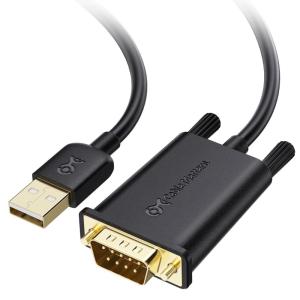 imageCable Matters USB to Serial Adapter Male to Male Cable  3ft RS232 to USB20 USB to DB9 Cable Supports Windows 111087VistaXP macOS 110 or Later Black3 Feet