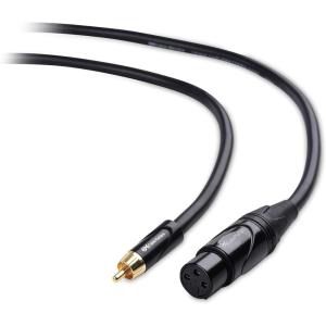 imageCable Matters Unbalanced XLR to RCA CableFemale XLR to Male RCA Audio Cable  6 Feet