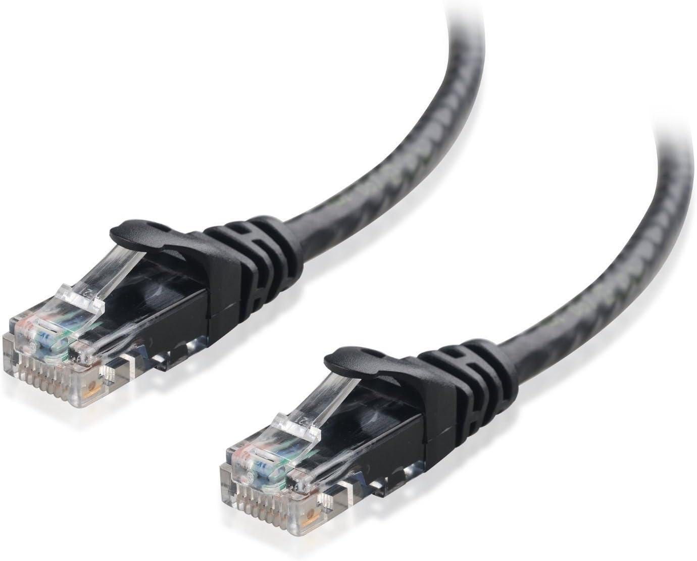 imageCable Matters 8Pack Snagless Short Cat 5e Ethernet Cable  1ft Gigabit Cat5e Cable Cat5e Ethernet Cord MulticoloredBlack
