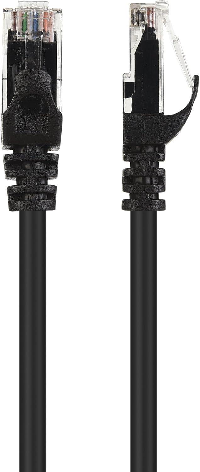 imageCable Matters 8Pack Snagless Short Cat 5e Ethernet Cable  1ft Gigabit Cat5e Cable Cat5e Ethernet Cord MulticoloredBlack