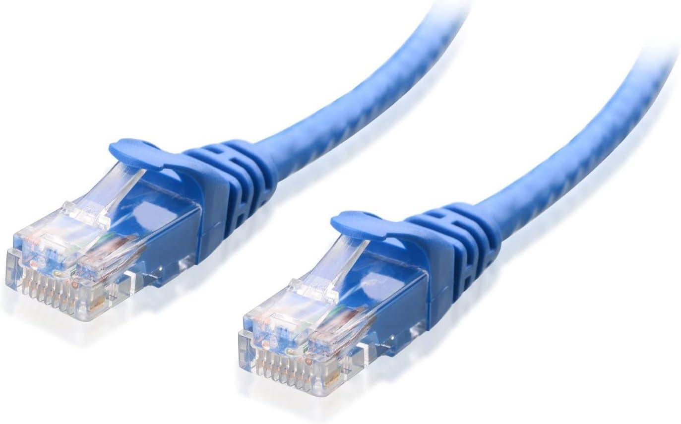 imageCable Matters 8Pack Snagless Short Cat 5e Ethernet Cable  1ft Gigabit Cat5e Cable Cat5e Ethernet Cord MulticoloredBlue
