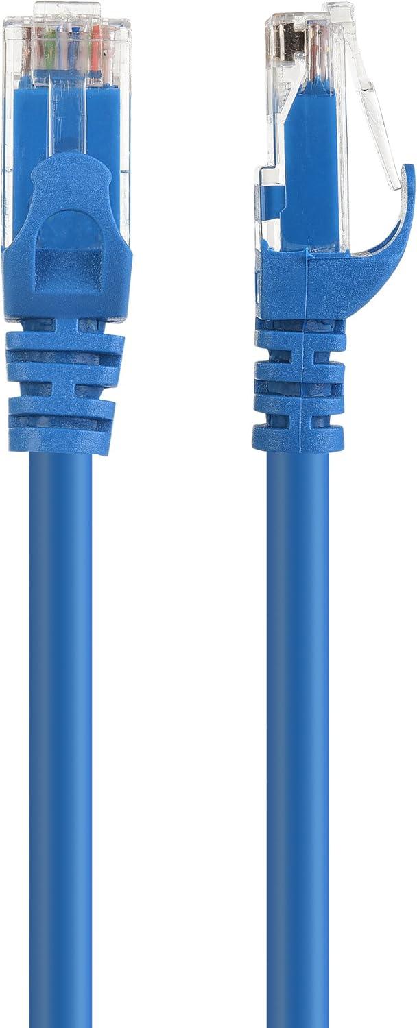imageCable Matters 8Pack Snagless Short Cat 5e Ethernet Cable  1ft Gigabit Cat5e Cable Cat5e Ethernet Cord MulticoloredBlue
