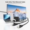 imageCable Matters 10Gbps 5Pack Snagless Cat 6 Ethernet Cable  5ft Slim Profile Cat 6 Cable Cat6 Cord Thin Ethernet Cord BlueBlack