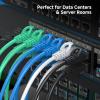 imageCable Matters 10Gbps 5Pack Snagless Cat 6 Ethernet Cable  5ft Slim Profile Cat 6 Cable Cat6 Cord Thin Ethernet Cord BlueBlue