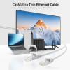 imageCable Matters 10Gbps 5Pack Snagless Cat 6 Ethernet Cable  5ft Slim Profile Cat 6 Cable Cat6 Cord Thin Ethernet Cord BlueWhite