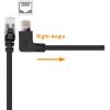 imageCable Matters 10Gbps ComboPack 90 Degree Cat 6 Ethernet Cable  7ft Cat6 Right Angle Ethernet Cable 90Degree  270 Degree RightAngle RJ45 Connectors10 ft