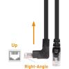 imageCable Matters 10Gbps ComboPack 90 Degree Cat 6 Ethernet Cable  7ft Cat6 Right Angle Ethernet Cable Right Angle Up and Down Connectors10 Feet