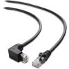 imageCable Matters 10Gbps ComboPack 90 Degree Cat 6 Ethernet Cable  7ft Cat6 Right Angle Ethernet Cable Right Angle Up and Down Connectors10 Feet