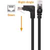 imageCable Matters 10Gbps ComboPack 90 Degree Cat 6 Ethernet Cable  7ft Cat6 Right Angle Ethernet Cable Right Angle Up and Down Connectors10 Feet
