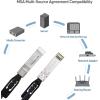 imageCable Matters 10Gbps DAC Twinax SFP Cable  2m  66ft 10GBASECU Passive Direct Attach Copper Twinax SFP Cable Compatible with Cisco Ubiquiti Huawei Netgear ampamp Supermicro Devices1m