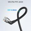 imageCable Matters 10Gbps Rotatable Cat 6 Ethernet Cable  20ft with Ultra Flex PVC Jacket for Tight Spaces Cat 6 Ethernet Cable Right Angle BlackBlack