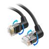 imageCable Matters 10Gbps Rotatable Cat 6 Ethernet Cable  20ft with Ultra Flex PVC Jacket for Tight Spaces Cat 6 Ethernet Cable Right Angle BlackBlack