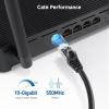 imageCable Matters 10Gbps Snagless Cat 6 Ethernet Cable  25ft Cat 6 Cable Cat6 Cord Ethernet Cord BlackBlack