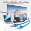 imageCable Matters 10Gbps Snagless Cat 6 Ethernet Cable  25ft Cat 6 Cable Cat6 Cord Ethernet Cord BlackBlue