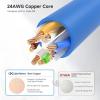 imageCable Matters 10Gbps Snagless Cat 6 Ethernet Cable  25ft Cat 6 Cable Cat6 Cord Ethernet Cord BlackBlue