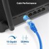 imageCable Matters 10Gbps Snagless Cat 6 Ethernet Cable  25ft Cat 6 Cable Cat6 Cord Ethernet Cord BlackBlue